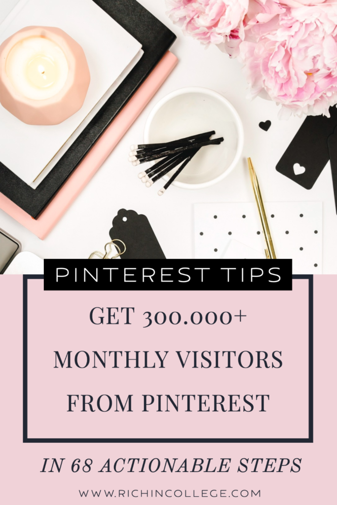 Read this 68 step guide to explode your blog traffic with Pinterest. Tips, tricks and hacks to increase your web traffic and blogging income with pinterest. It’s the only pinterest advice you’ll ever need to make a living online with a successful and profitable blog, website or online business. Learn online marketing with pinterest and get rich online. #pinteresttips #pinteresthacks #makemoney #bloggingtips